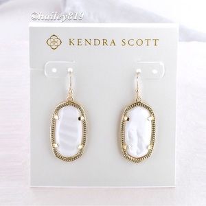 Kendra Scott Dani Ivory Mother-of-Pearl Earrings New Dust Bag Included